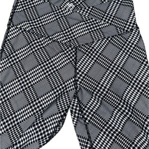 Black and White Plaid Yoga Pants